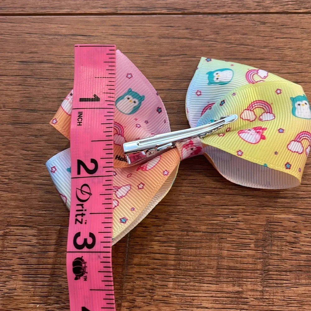 Squishmallow Girls Hair Bow - Alligator Clip - Girls Hair Bow